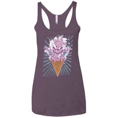 T-Shirts Vintage Purple / X-Small Monster Ice Cream Women's Triblend Racerback Tank