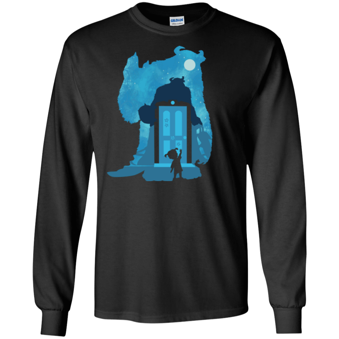 T-Shirts Black / S Monster Portrait Men's Long Sleeve T-Shirt