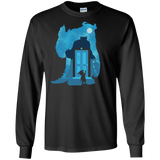 T-Shirts Black / S Monster Portrait Men's Long Sleeve T-Shirt