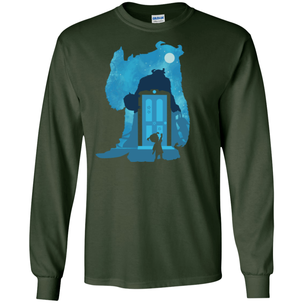 T-Shirts Forest Green / S Monster Portrait Men's Long Sleeve T-Shirt