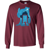 T-Shirts Maroon / S Monster Portrait Men's Long Sleeve T-Shirt