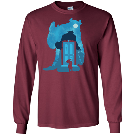 T-Shirts Maroon / S Monster Portrait Men's Long Sleeve T-Shirt