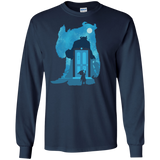 T-Shirts Navy / S Monster Portrait Men's Long Sleeve T-Shirt