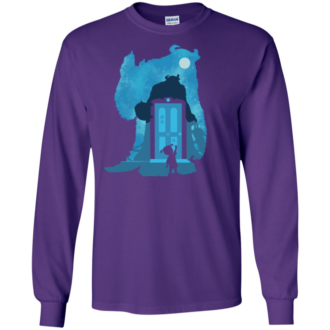 T-Shirts Purple / S Monster Portrait Men's Long Sleeve T-Shirt
