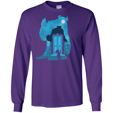 T-Shirts Purple / S Monster Portrait Men's Long Sleeve T-Shirt