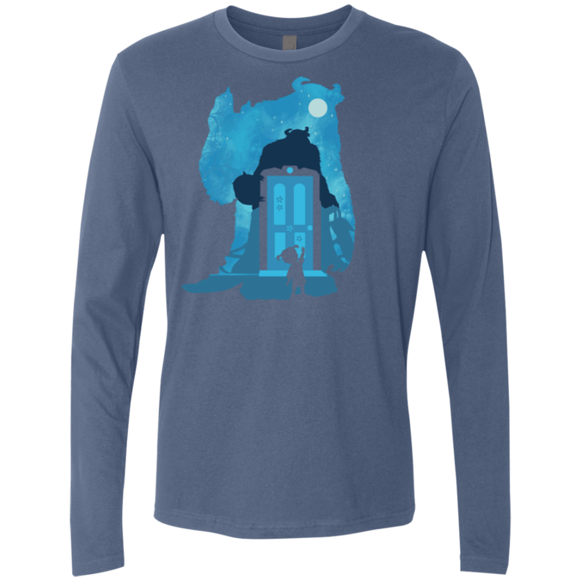 T-Shirts Indigo / S Monster Portrait Men's Premium Long Sleeve