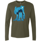 T-Shirts Military Green / S Monster Portrait Men's Premium Long Sleeve