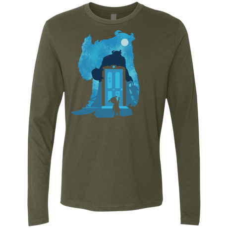 T-Shirts Military Green / S Monster Portrait Men's Premium Long Sleeve