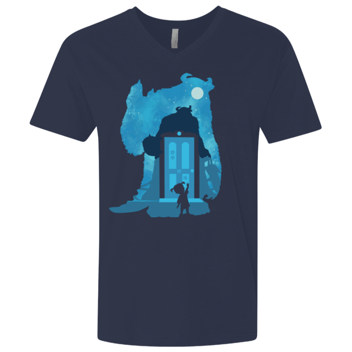 T-Shirts Midnight Navy / X-Small Monster Portrait Men's Premium V-Neck