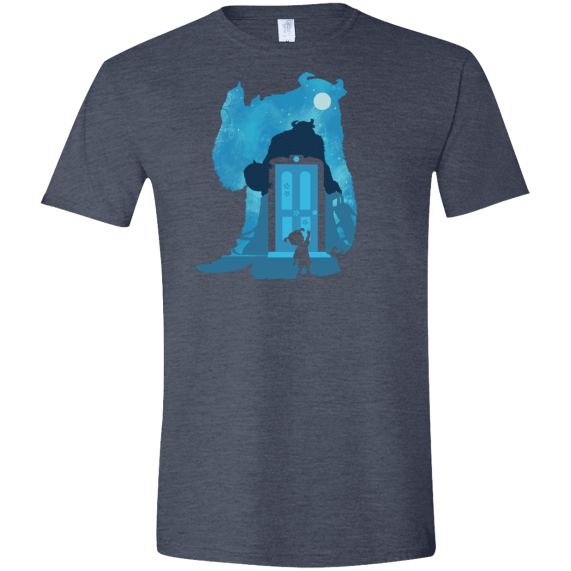 T-Shirts Heather Navy / S Monster Portrait Men's Semi-Fitted Softstyle