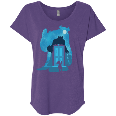 T-Shirts Purple Rush / X-Small Monster Portrait Triblend Dolman Sleeve