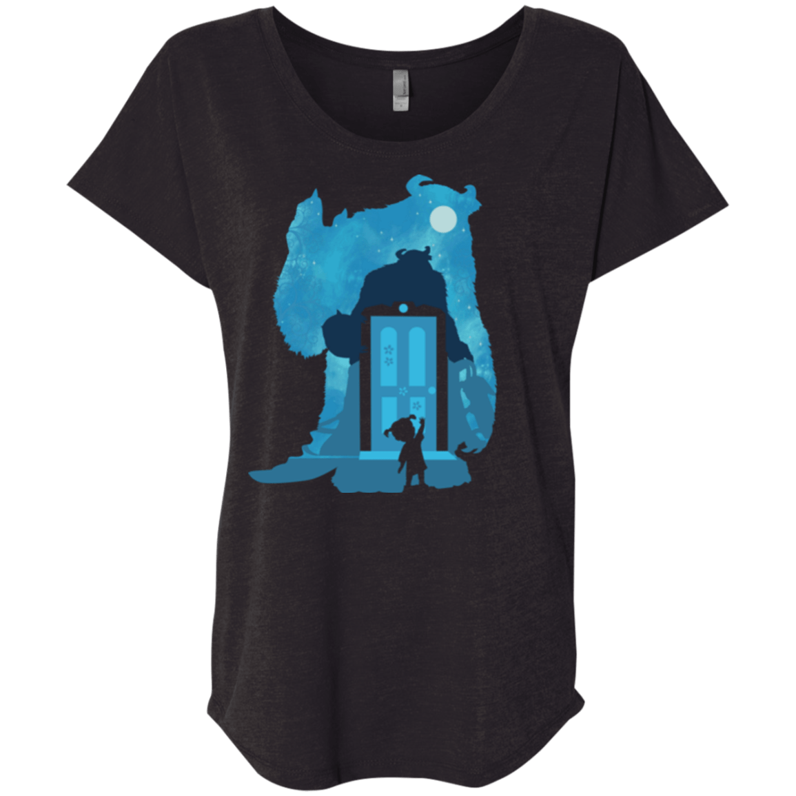 T-Shirts Vintage Black / X-Small Monster Portrait Triblend Dolman Sleeve