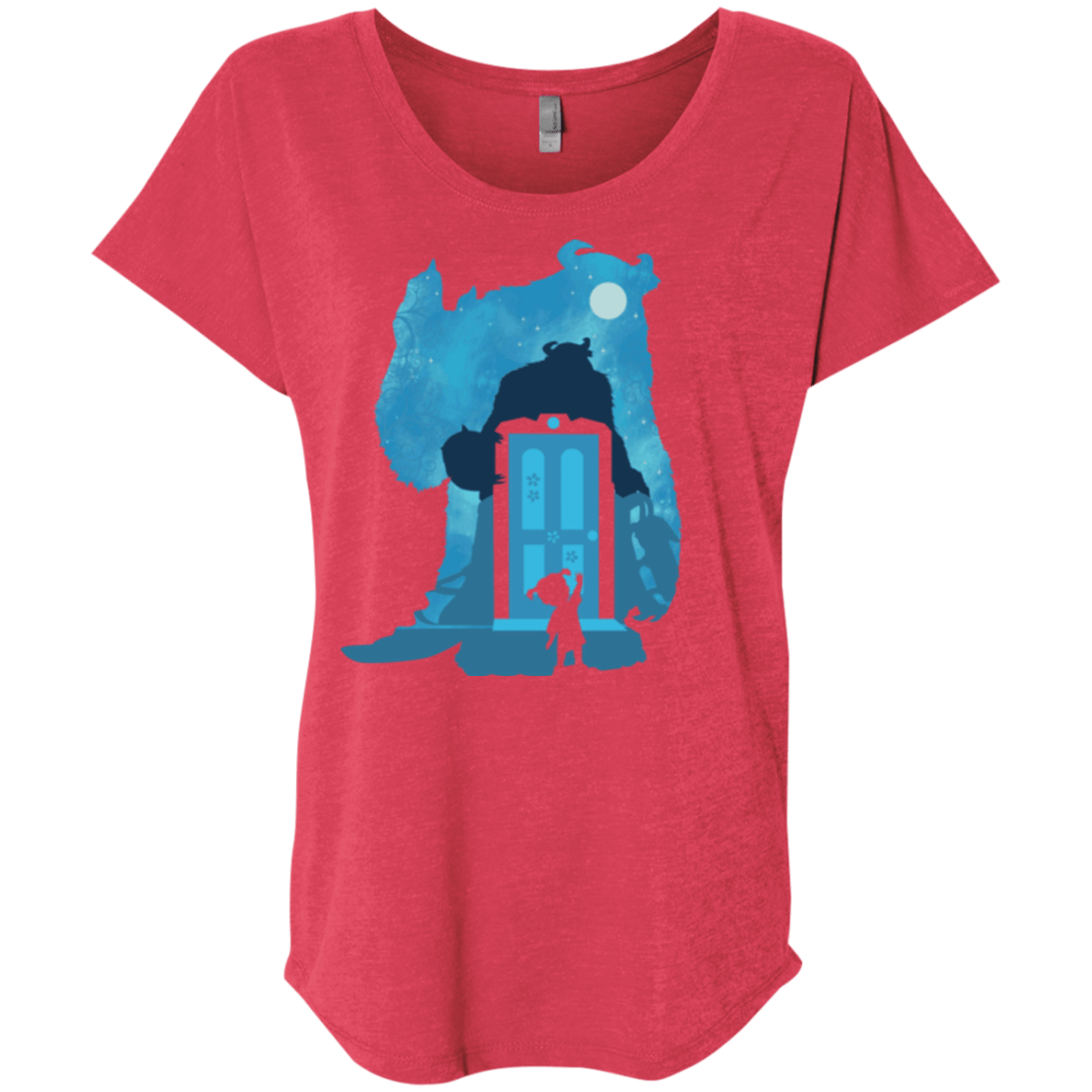 T-Shirts Vintage Red / X-Small Monster Portrait Triblend Dolman Sleeve