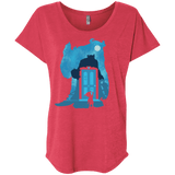 T-Shirts Vintage Red / X-Small Monster Portrait Triblend Dolman Sleeve