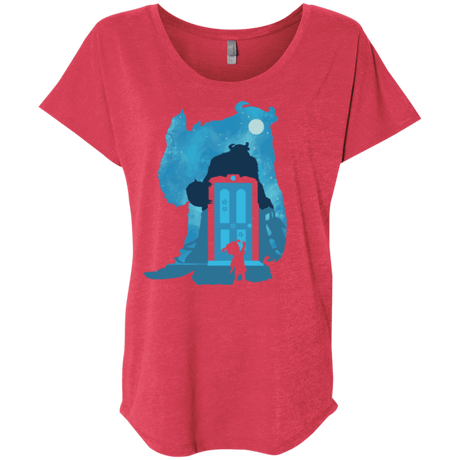 T-Shirts Vintage Red / X-Small Monster Portrait Triblend Dolman Sleeve