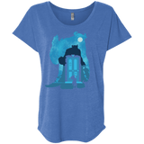 T-Shirts Vintage Royal / X-Small Monster Portrait Triblend Dolman Sleeve