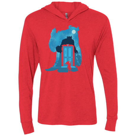 T-Shirts Vintage Red / X-Small Monster Portrait Triblend Long Sleeve Hoodie Tee