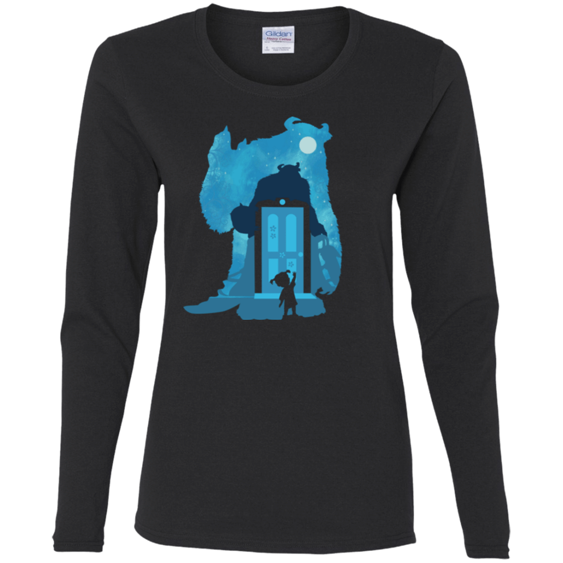 T-Shirts Black / S Monster Portrait Women's Long Sleeve T-Shirt