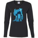 T-Shirts Black / S Monster Portrait Women's Long Sleeve T-Shirt