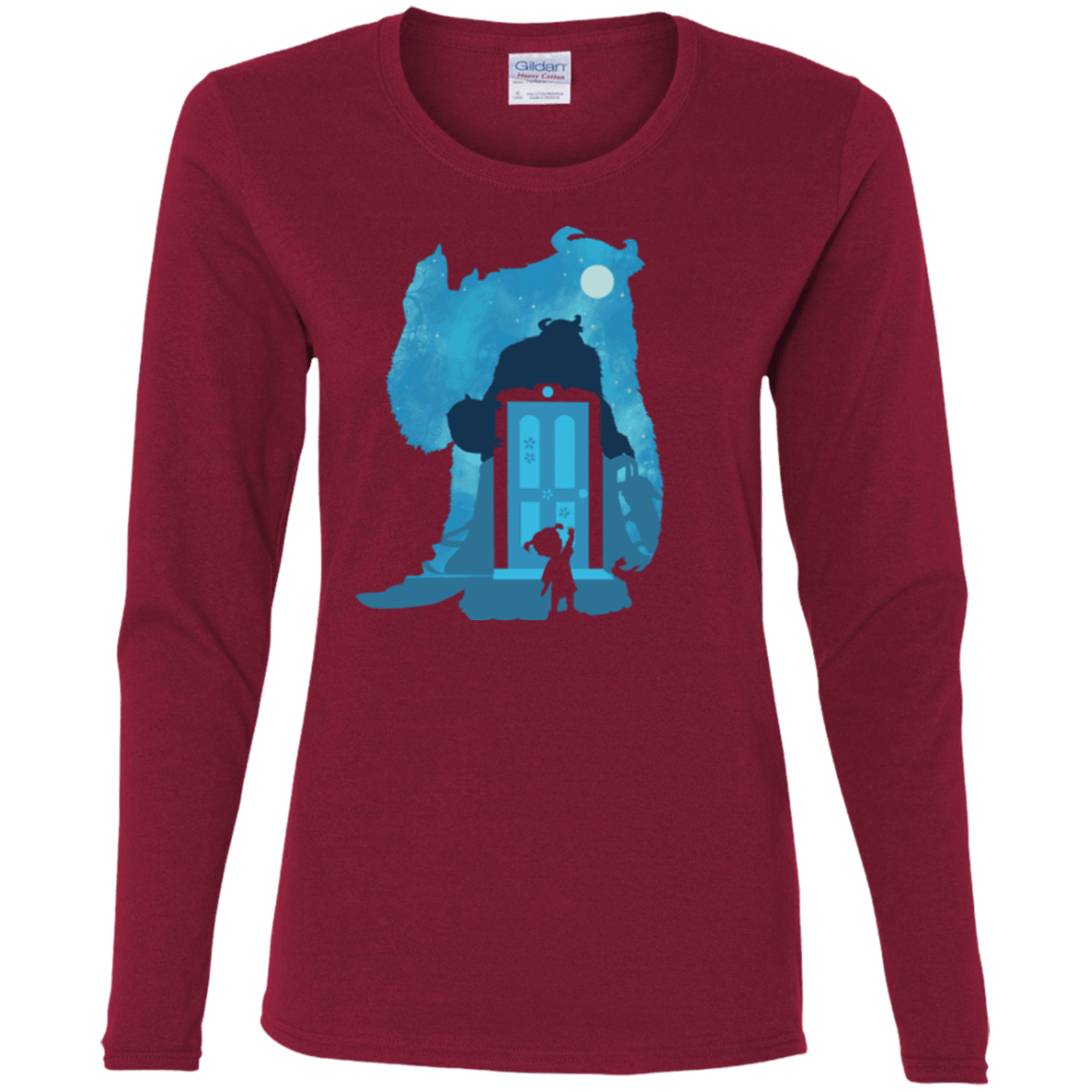 T-Shirts Cardinal / S Monster Portrait Women's Long Sleeve T-Shirt