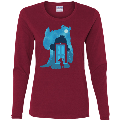 T-Shirts Cardinal / S Monster Portrait Women's Long Sleeve T-Shirt