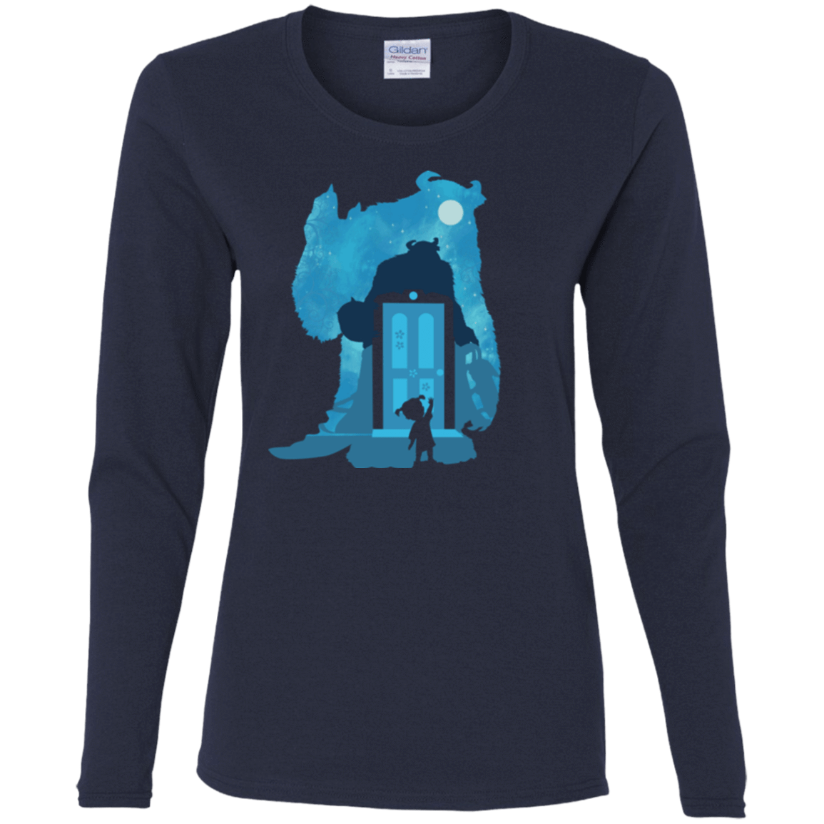 T-Shirts Navy / S Monster Portrait Women's Long Sleeve T-Shirt