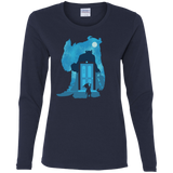 T-Shirts Navy / S Monster Portrait Women's Long Sleeve T-Shirt