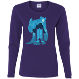 T-Shirts Purple / S Monster Portrait Women's Long Sleeve T-Shirt