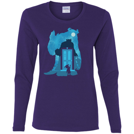 T-Shirts Purple / S Monster Portrait Women's Long Sleeve T-Shirt