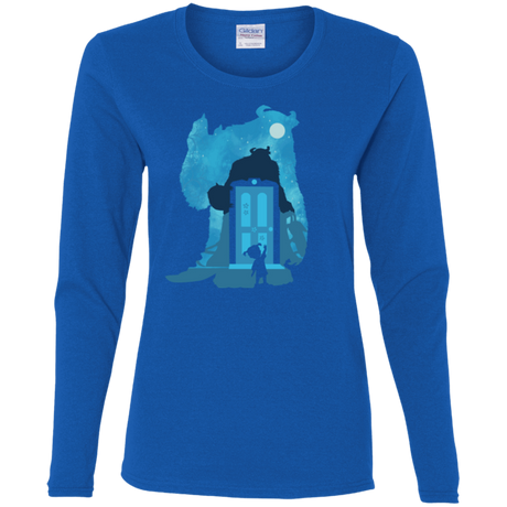 T-Shirts Royal / S Monster Portrait Women's Long Sleeve T-Shirt