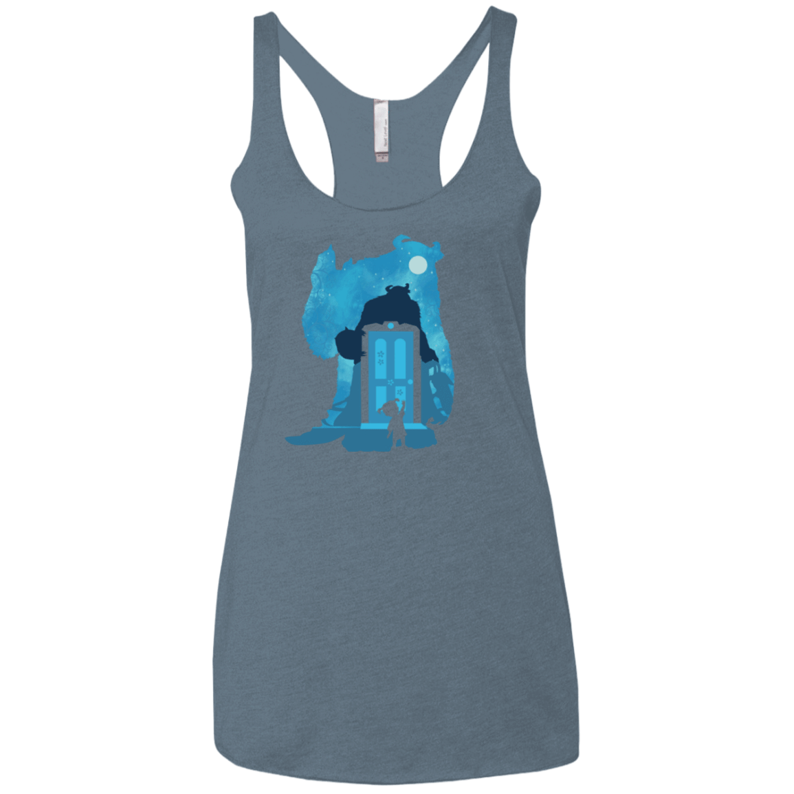 T-Shirts Indigo / X-Small Monster Portrait Women's Triblend Racerback Tank