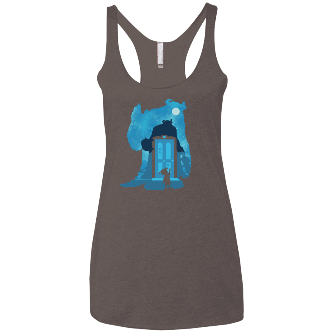 T-Shirts Macchiato / X-Small Monster Portrait Women's Triblend Racerback Tank