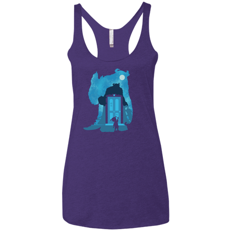 T-Shirts Purple Rush / X-Small Monster Portrait Women's Triblend Racerback Tank