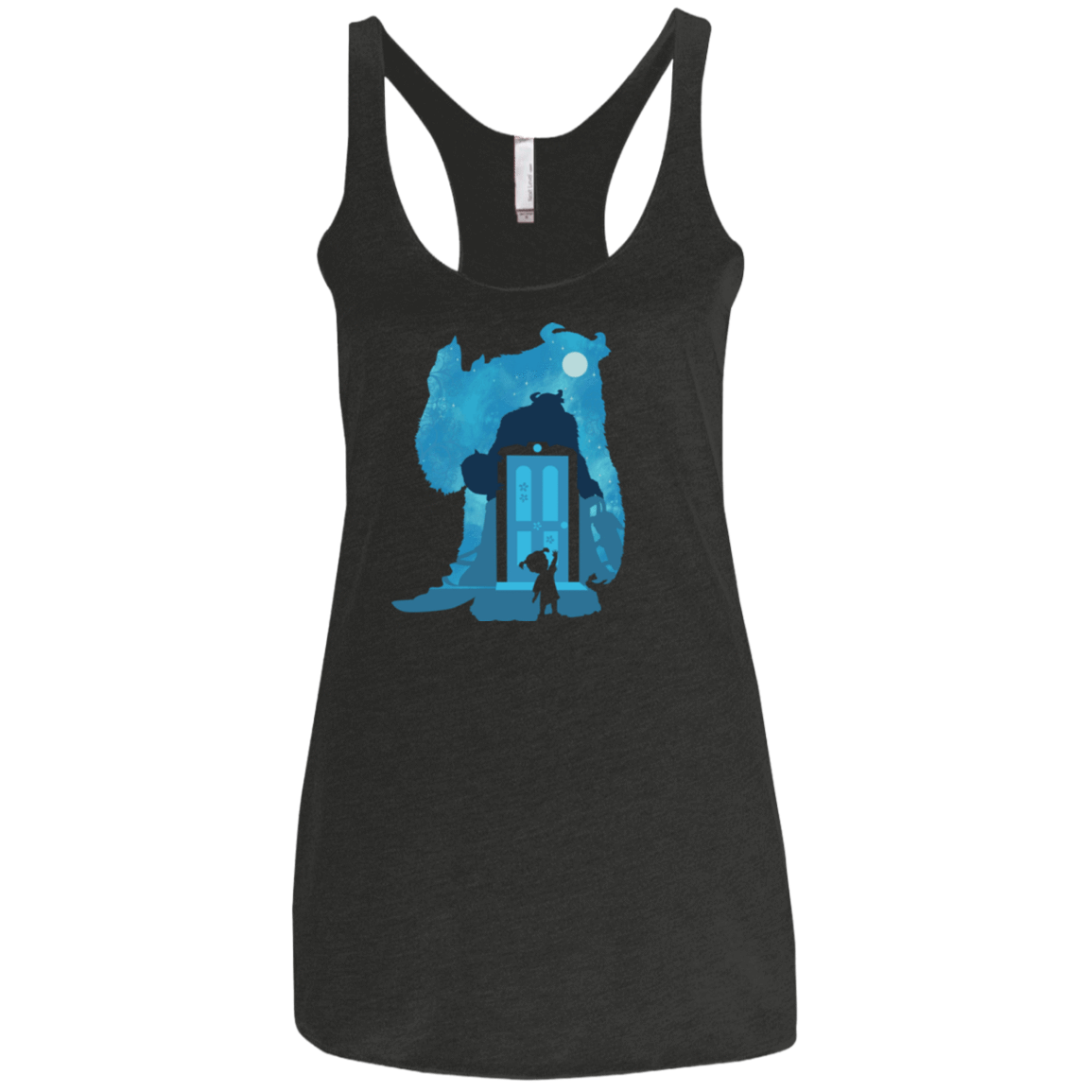 T-Shirts Vintage Black / X-Small Monster Portrait Women's Triblend Racerback Tank