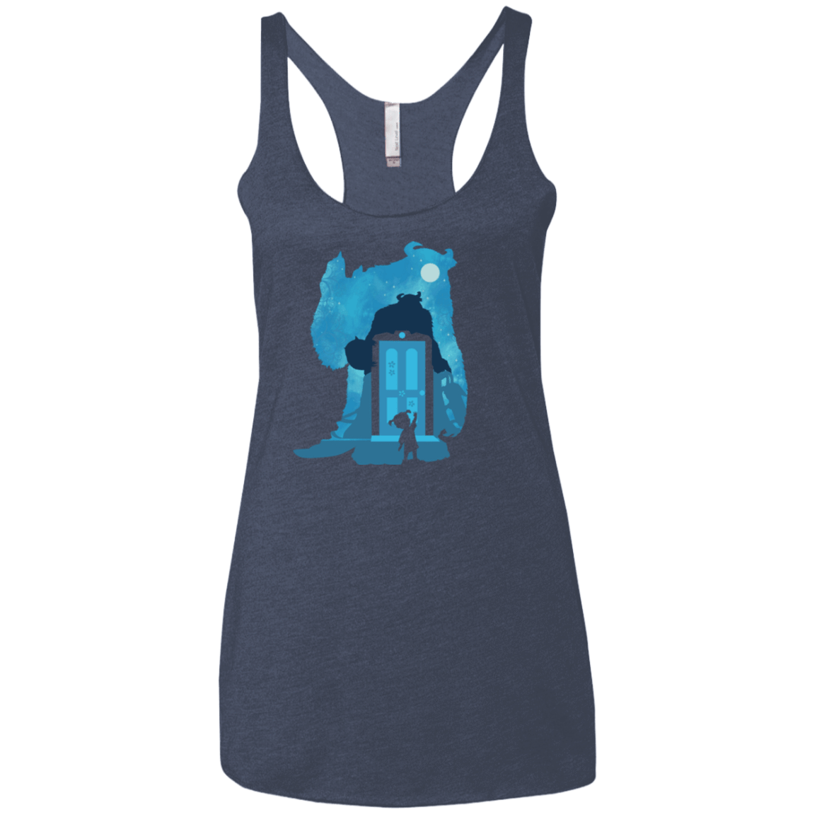T-Shirts Vintage Navy / X-Small Monster Portrait Women's Triblend Racerback Tank