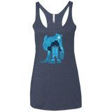 T-Shirts Vintage Navy / X-Small Monster Portrait Women's Triblend Racerback Tank