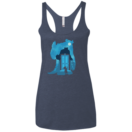 T-Shirts Vintage Navy / X-Small Monster Portrait Women's Triblend Racerback Tank
