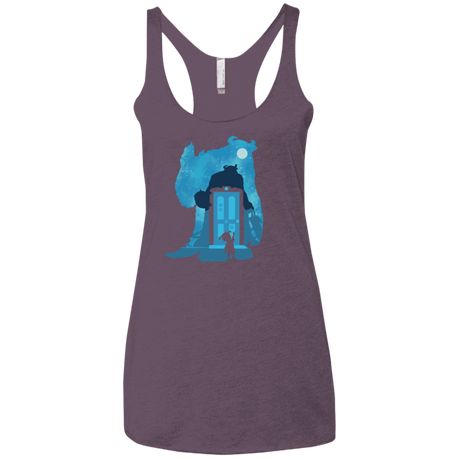 T-Shirts Vintage Purple / X-Small Monster Portrait Women's Triblend Racerback Tank