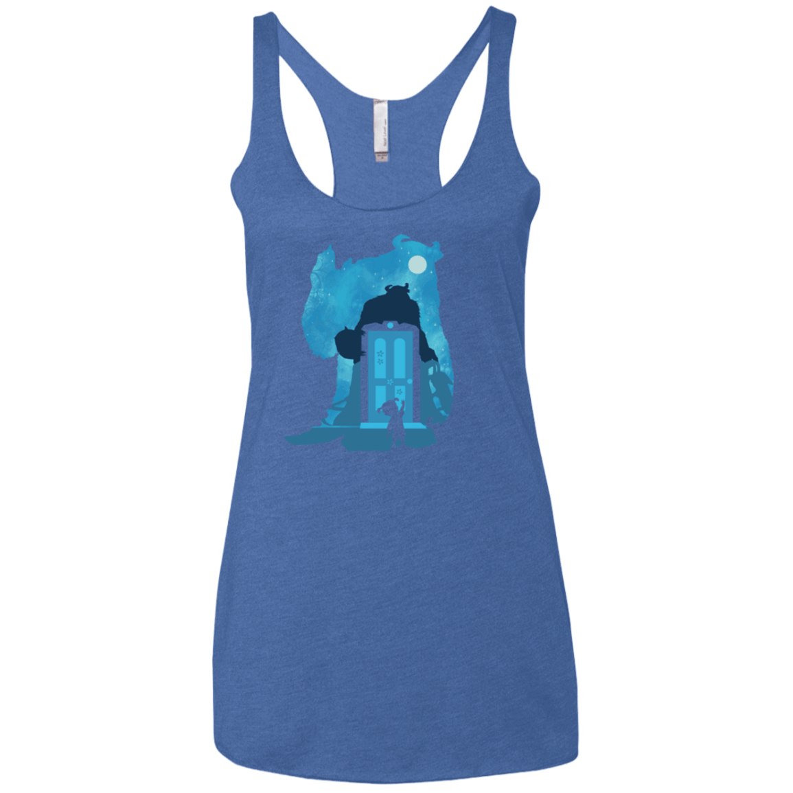 T-Shirts Vintage Royal / X-Small Monster Portrait Women's Triblend Racerback Tank