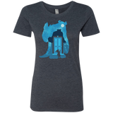 T-Shirts Vintage Navy / S Monster Portrait Women's Triblend T-Shirt