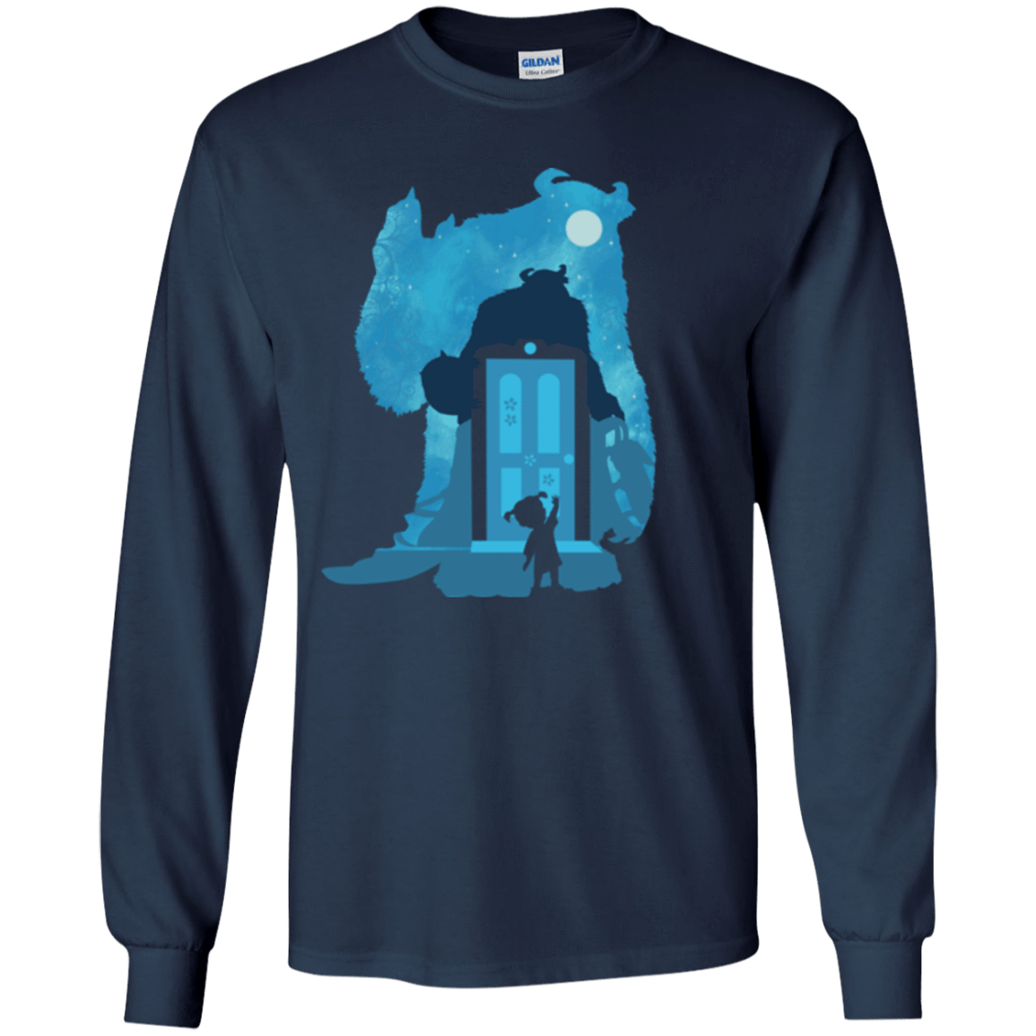 T-Shirts Navy / YS Monster Portrait Youth Long Sleeve T-Shirt