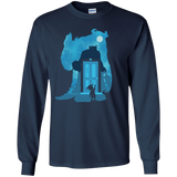 T-Shirts Navy / YS Monster Portrait Youth Long Sleeve T-Shirt