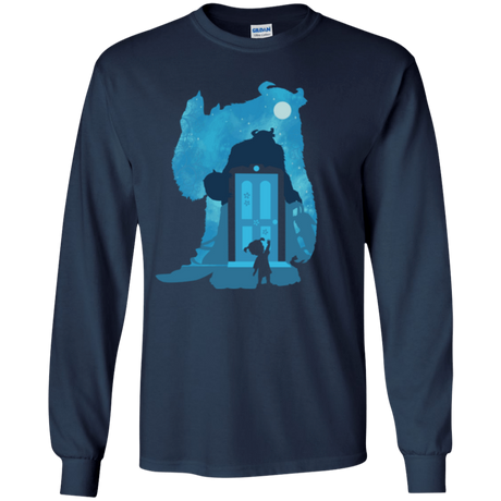 T-Shirts Navy / YS Monster Portrait Youth Long Sleeve T-Shirt