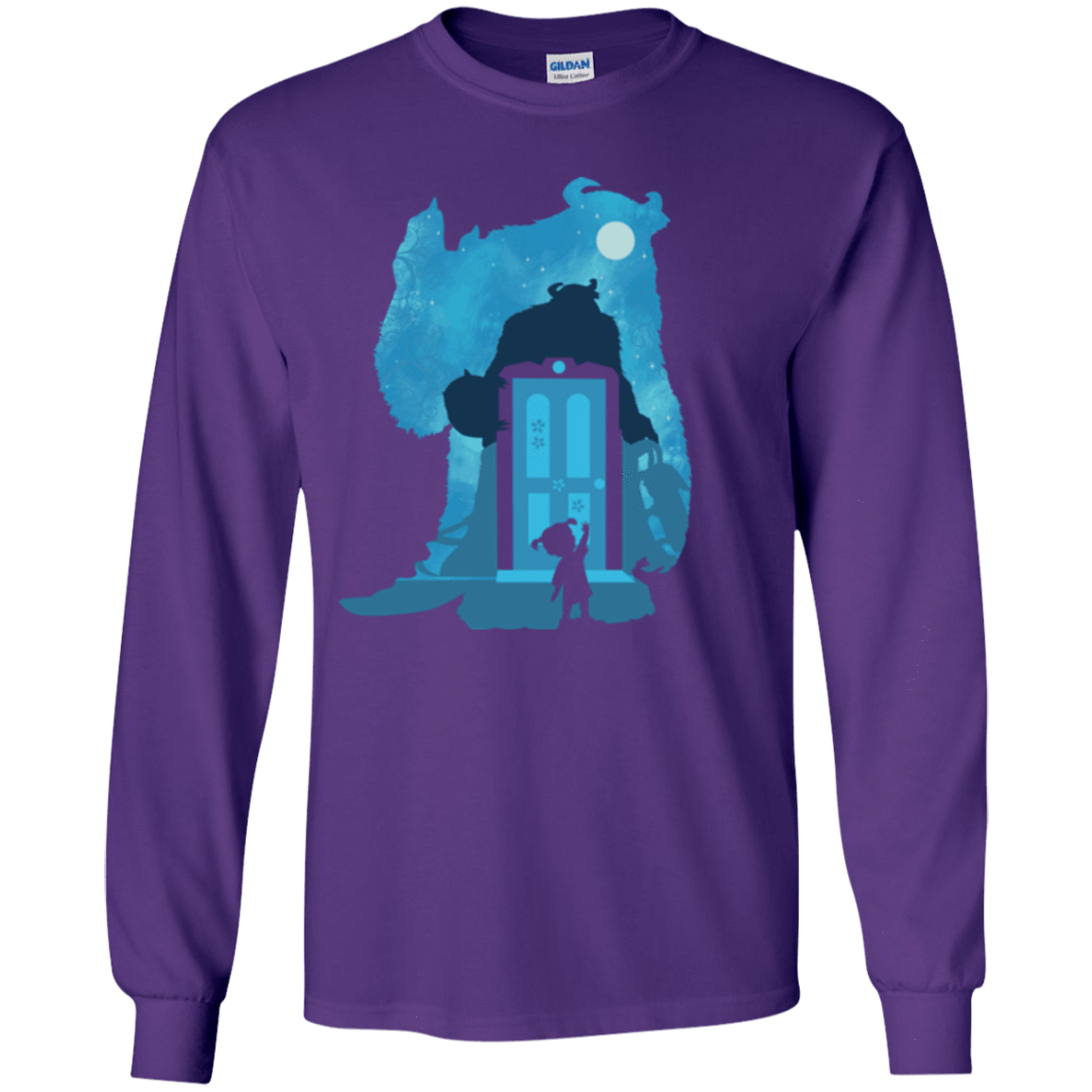 T-Shirts Purple / YS Monster Portrait Youth Long Sleeve T-Shirt