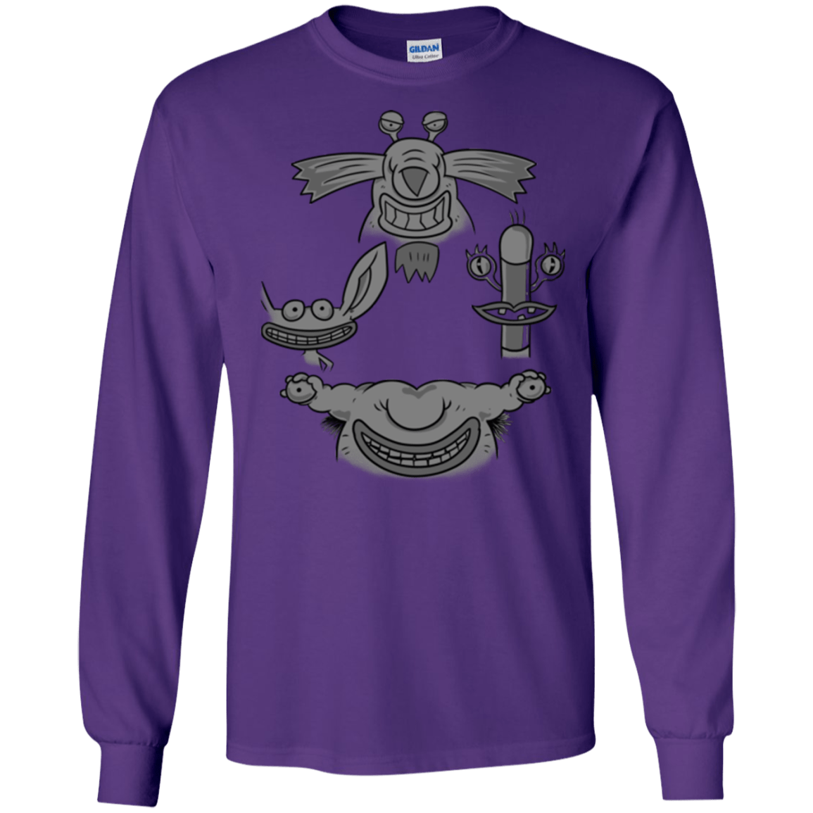 T-Shirts Purple / S MONSTER RHAPSODY Men's Long Sleeve T-Shirt