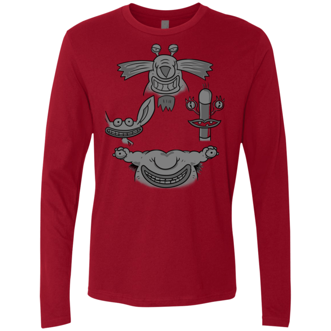 T-Shirts Cardinal / S MONSTER RHAPSODY Men's Premium Long Sleeve