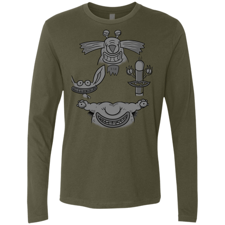 T-Shirts Military Green / S MONSTER RHAPSODY Men's Premium Long Sleeve