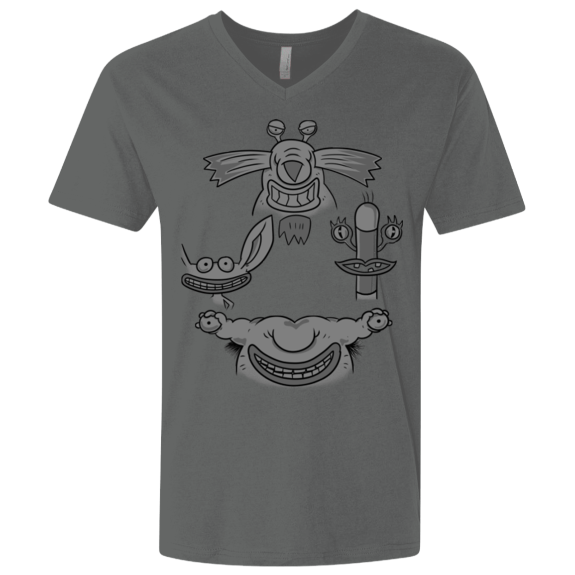 T-Shirts Heavy Metal / X-Small MONSTER RHAPSODY Men's Premium V-Neck