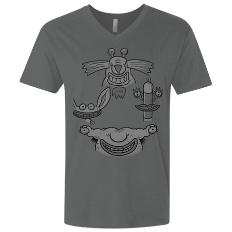 T-Shirts Heavy Metal / X-Small MONSTER RHAPSODY Men's Premium V-Neck