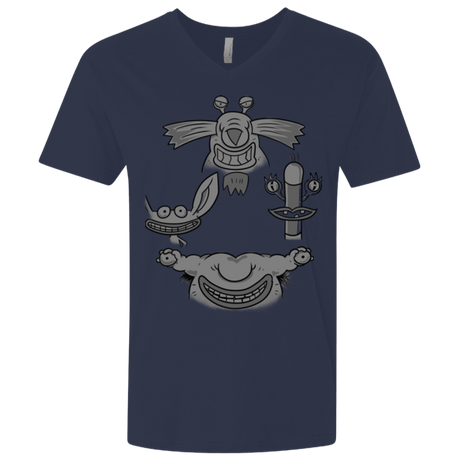 T-Shirts Midnight Navy / X-Small MONSTER RHAPSODY Men's Premium V-Neck